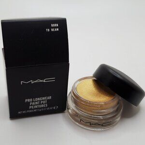 MAC BORN TO BEAM Pro Longwear Paint Pot Eye Shadow ~ Yellow Gold ~ 5gm/.17oz